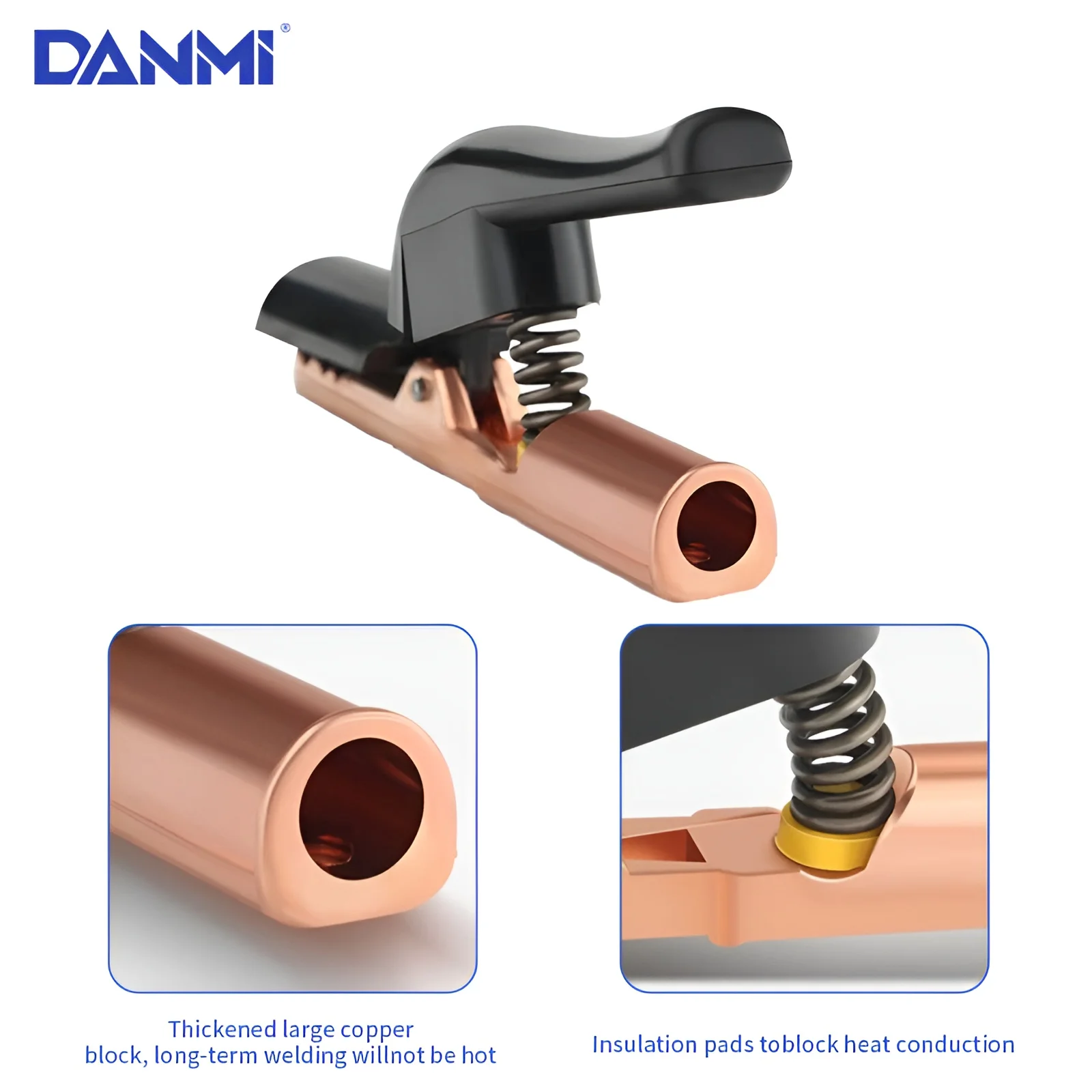 European Style1000a High Impact Strength Brass Heat Resistant Dmc Touch Body Welding Electrode Holder