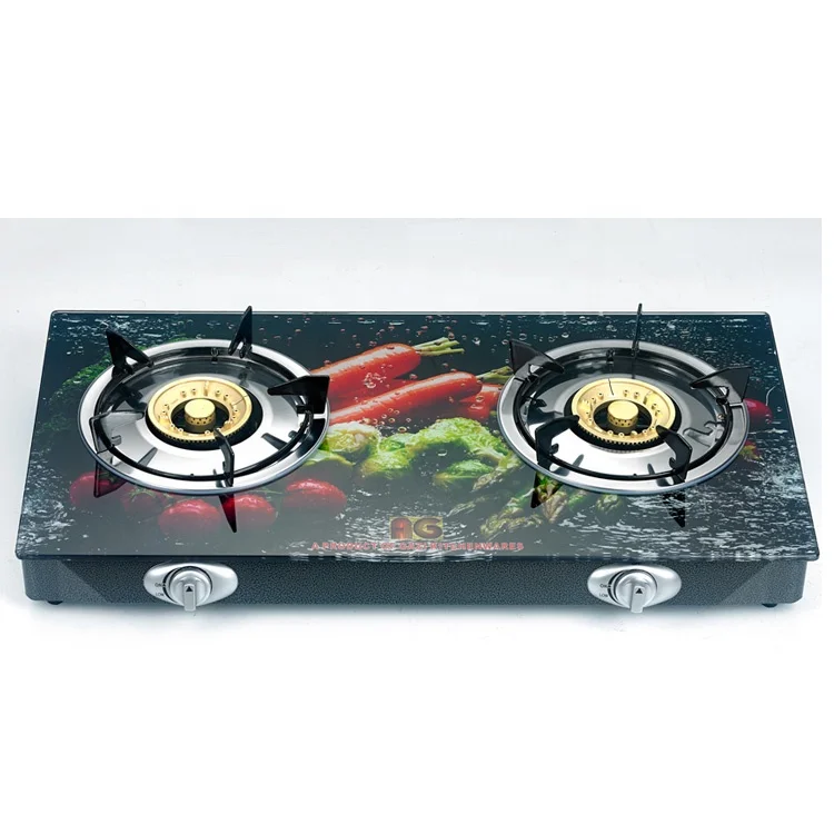 Китайская дешевая бытовая техника, электронное зажигание, закаленное стекло, верхняя 2 горелки, запчасти для газовой плиты