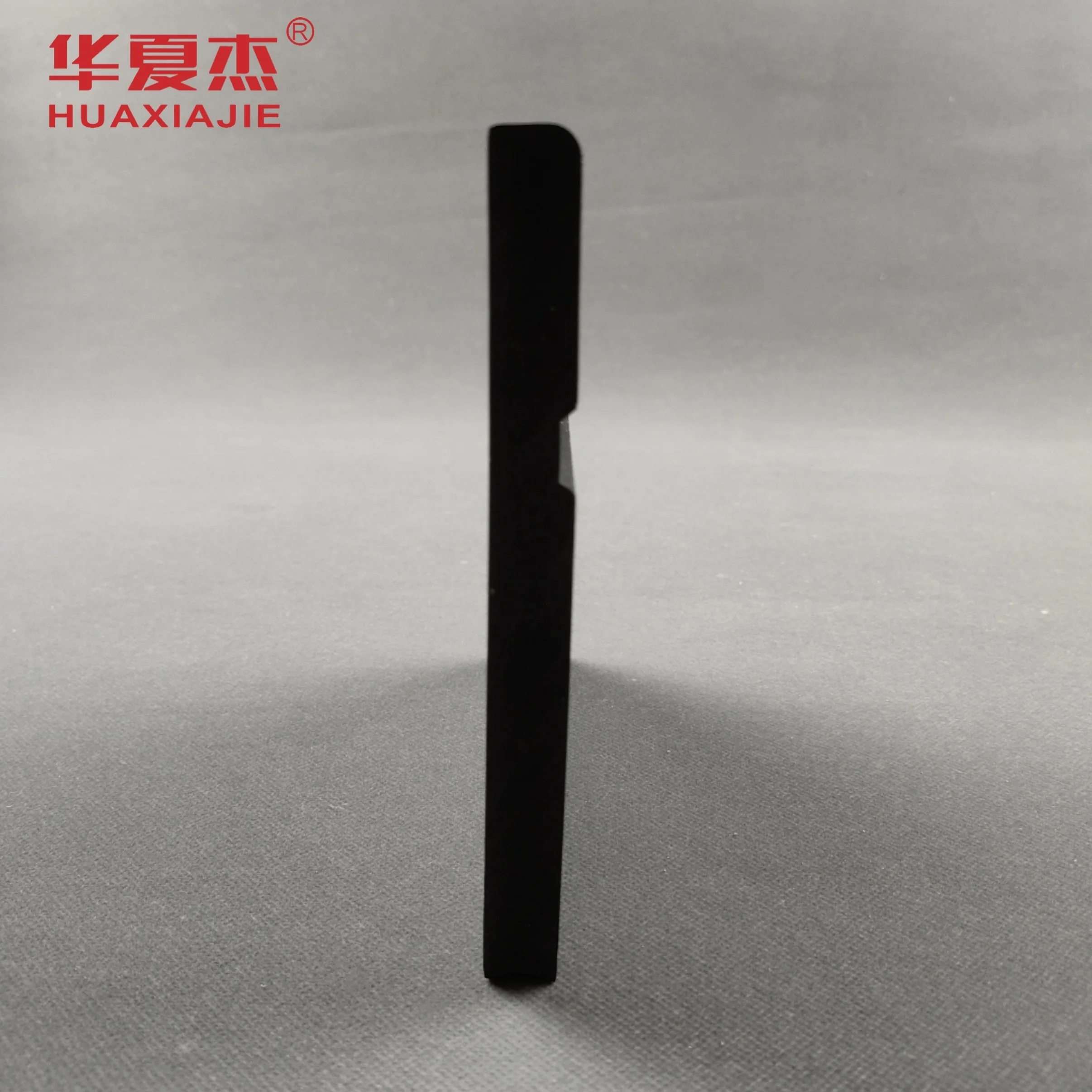 Wholesale pvc skirting board waterproof vinyl baseboard trim black decoration material
