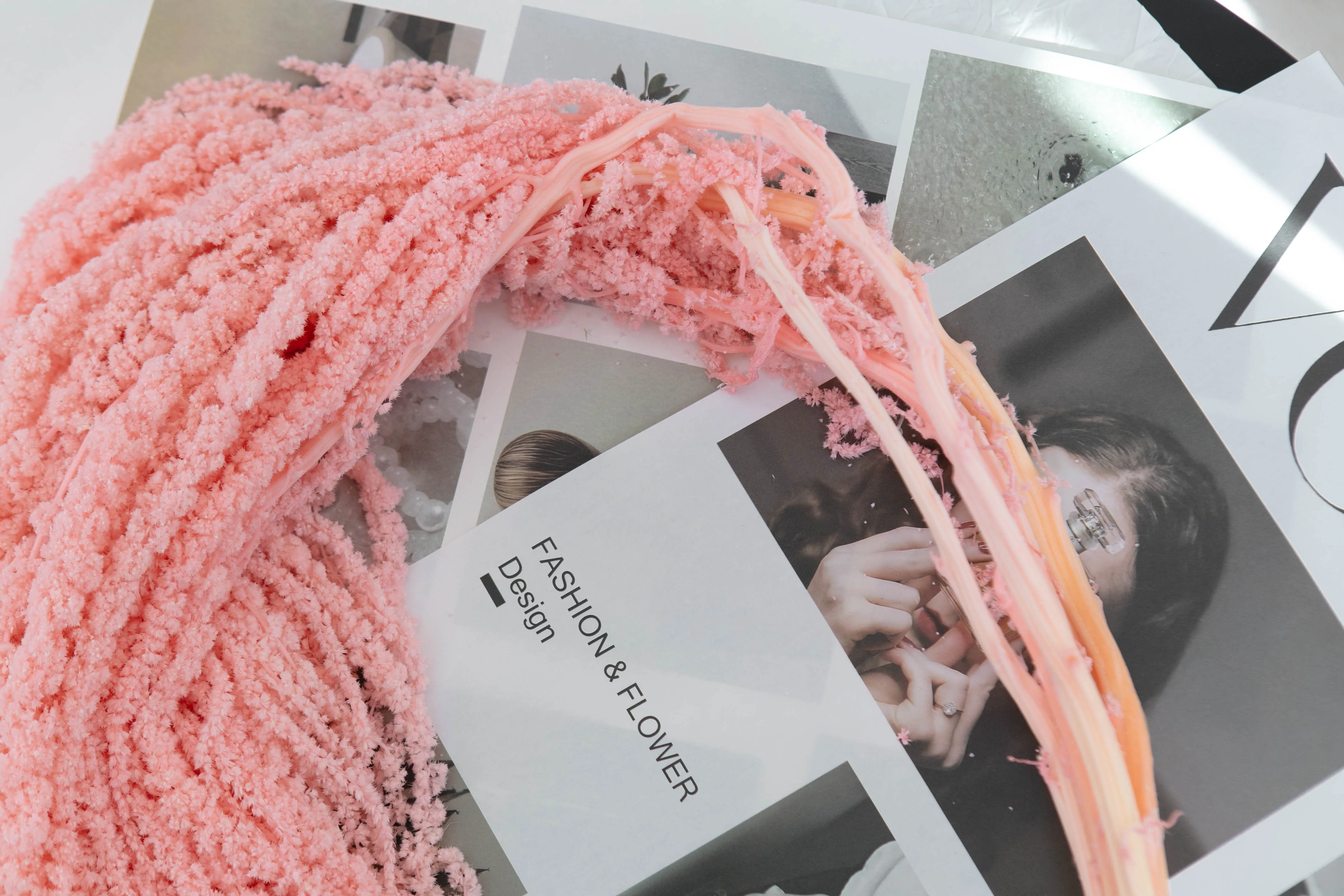 Moon Yu  Wholesale Hot Sell 100g/Bunch Natural Preserved Dried Amaranth Flowers Amaranthus Hanging Flowers