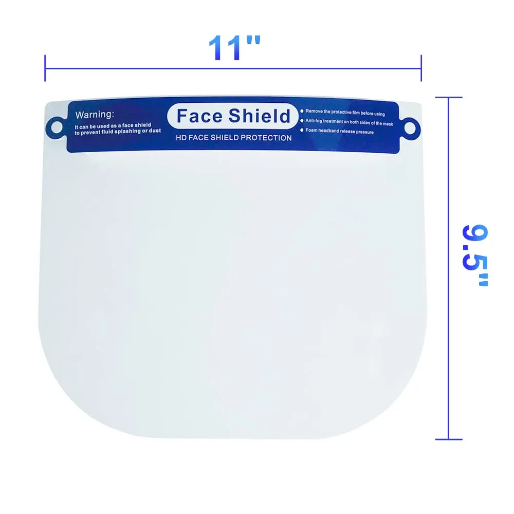 Healthcare Worker Adjustable Headband Industrial Clear Medical Disposable Face Shield Cover Protective Isolation Mask