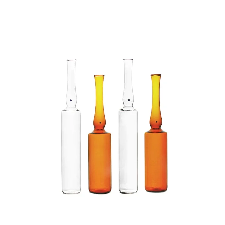 pharmaceutical 2ml Transparent Neutral Borosilicate  Ampoules Glass Vials
