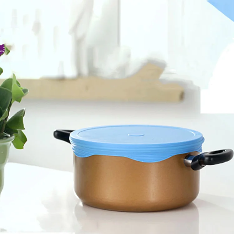 
Silicone Stretch Lids Durable fresh food Reusable Multi-Size Silicone Seal Bowl Cover 