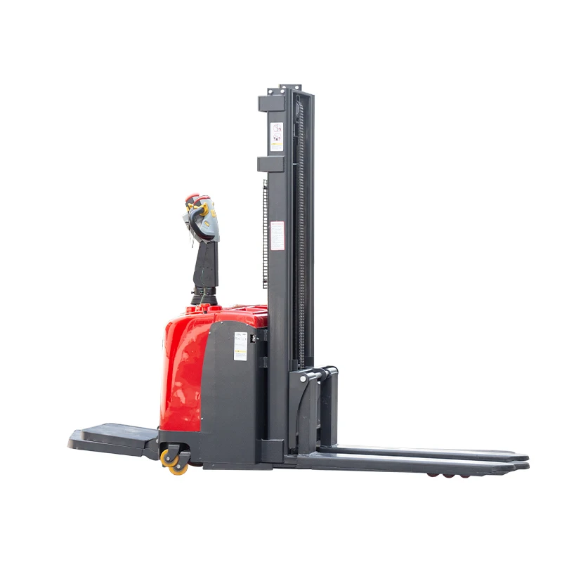 JG Electric Fork Lifter 1 Ton Forklift Walking Pallet Stacker Electric Semi Electric Stacker