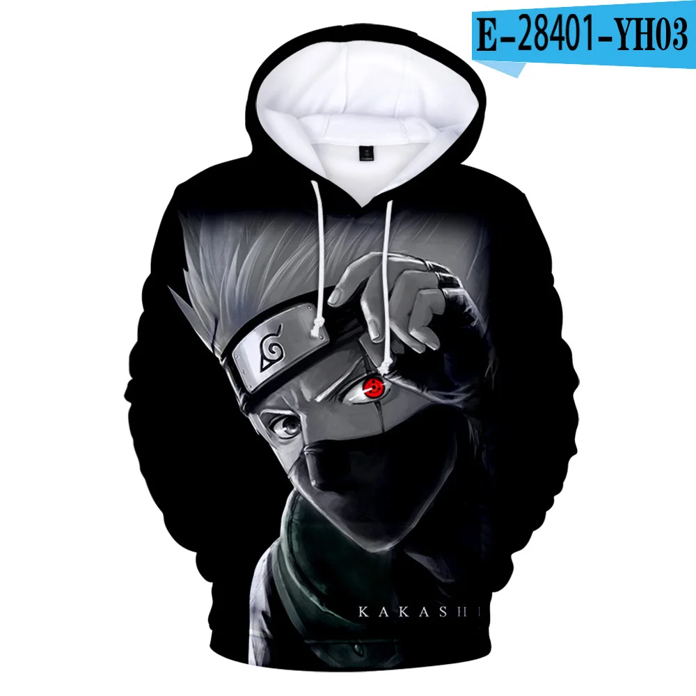 Fitspi Harajuku Anime Hoodie Sweatshirt 3d Print Uzumaki Akatsuki Sakura Kakashi Sasuke Kakashi Clothes Pullovers