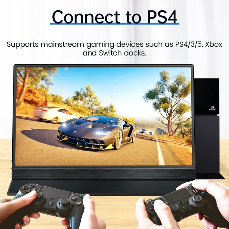 1080P 15 inch IPS Portable Gaming Monitor for HD Laptop PS5 Switch Xbox Phone PC Touch Screen Monitor