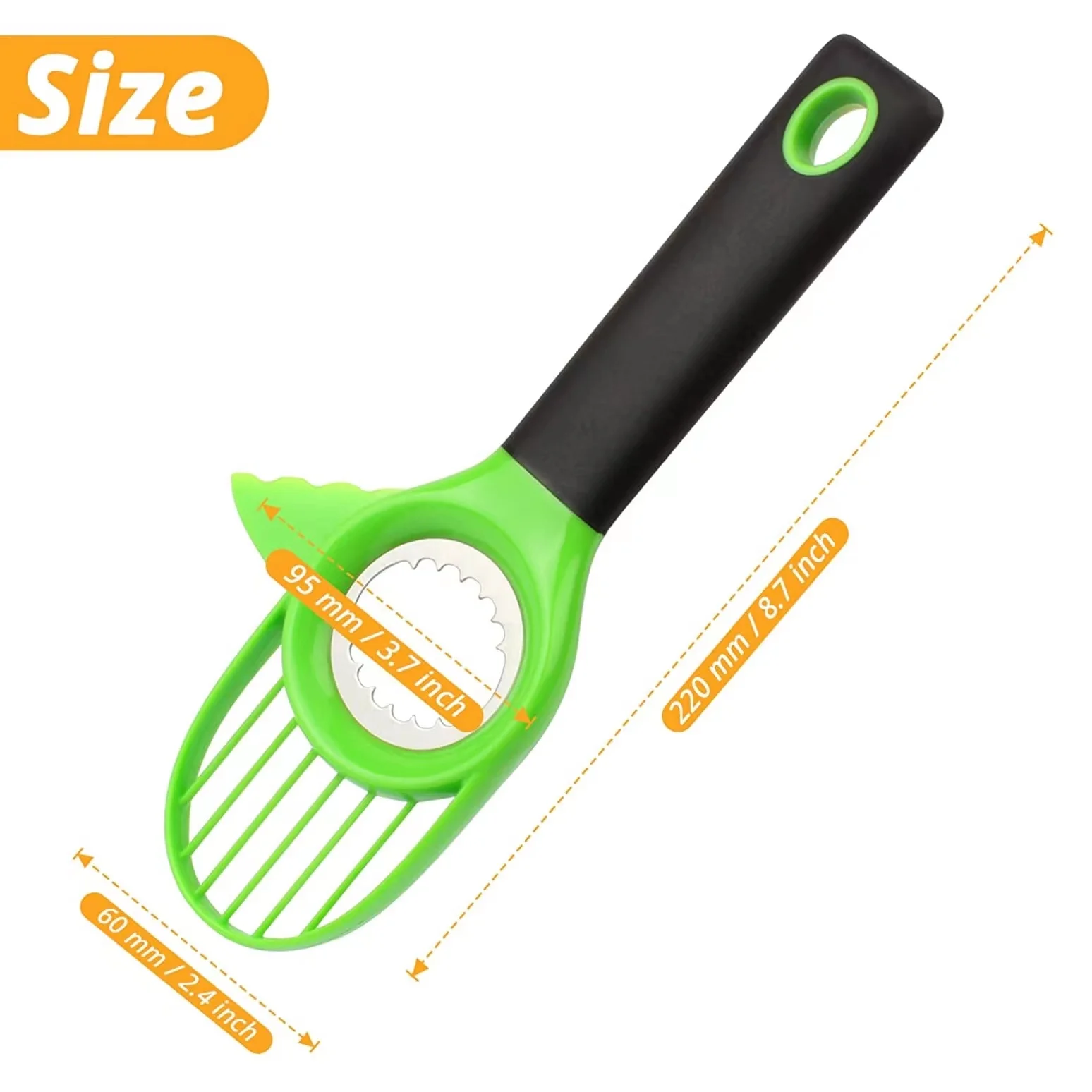 China Wholesale Green Multifunction Kitchen Hand Fruit Peeler Avocado Peeler
