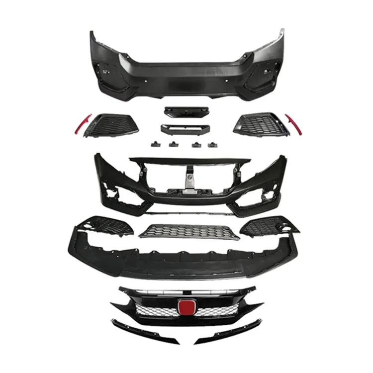 Самый дешевый высококачественный Комплект переднего бампера для Honda to CIVIC SI 2016- 2016-2020