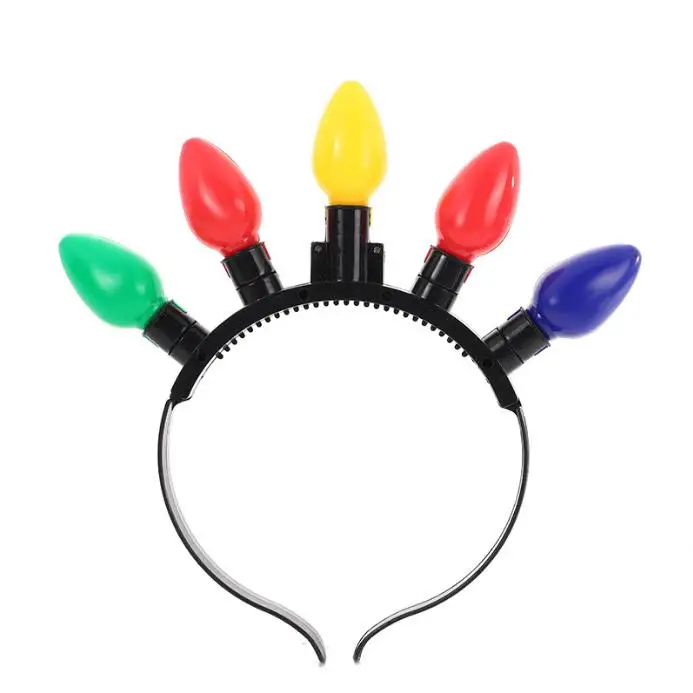 Christmas LED Headband and Colorful Hat Lights for Kids and Adults Festive Holiday Accessory for Easter Halloween and New Year