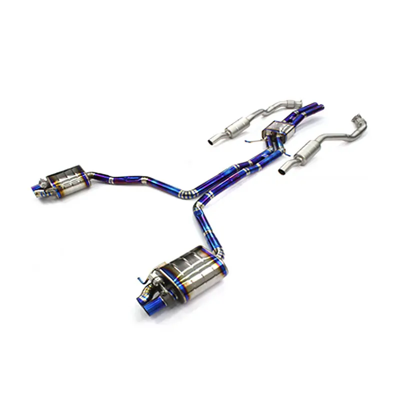 
For AUDI S6 S7 RS6 RS7 C7 2013-2015 4.0T stainless steel Electronic Valve Muffler Tip Exhaust pipe system catback 