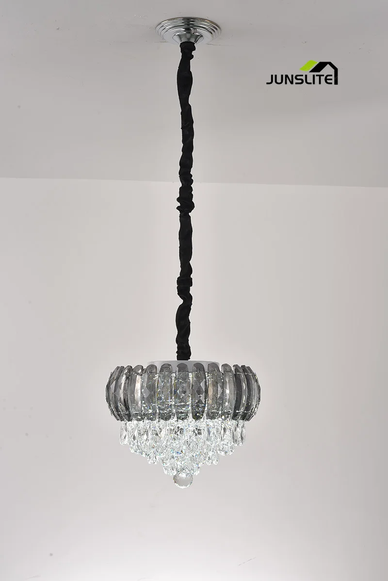modern  hanging crystal chandelier  luxury Chinese crystal decorative chandelier for bedroom living room