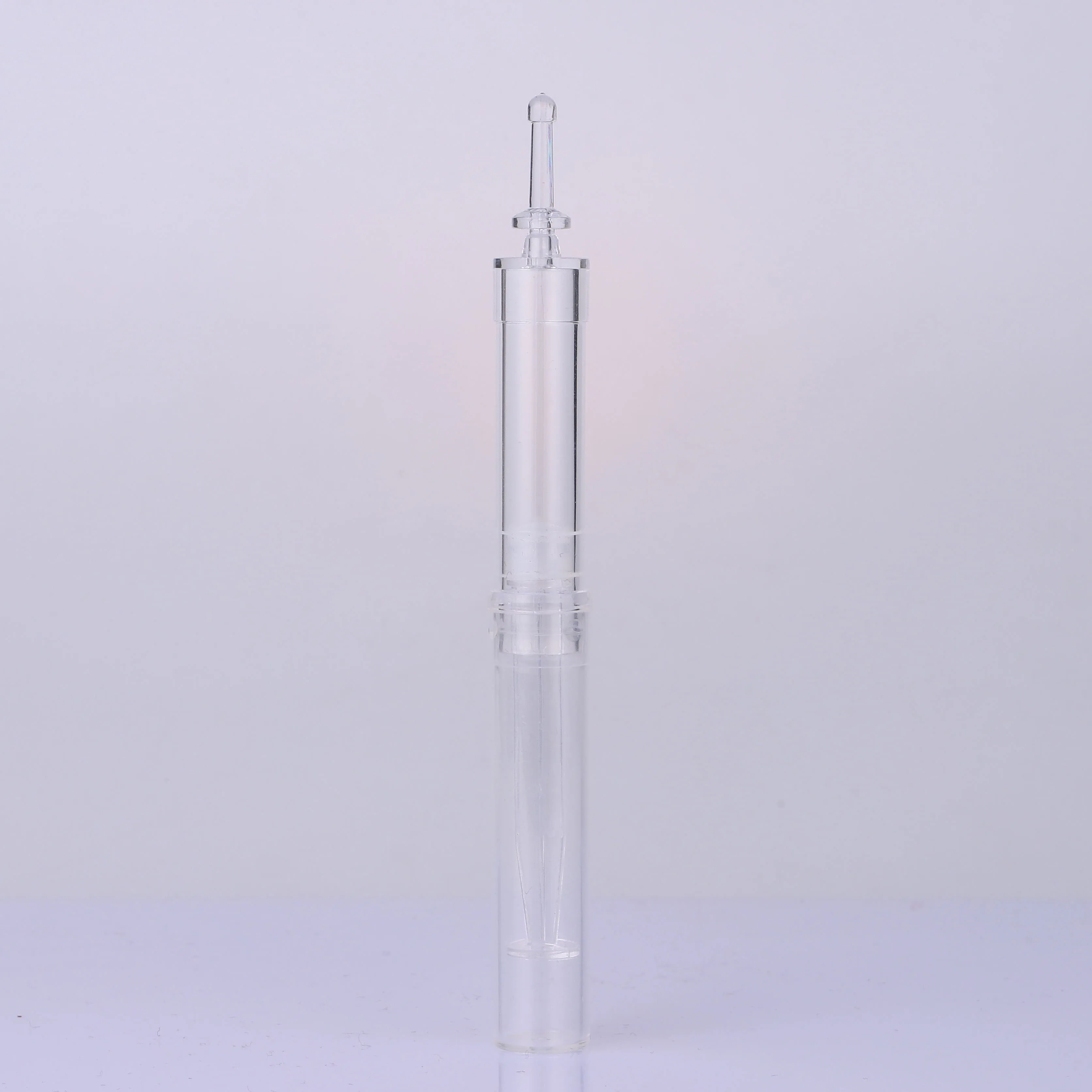 15ml Serum Syringe Packing Cosmetic Airless Pressure Pump Transparent Injection Bottle For Eye Cream