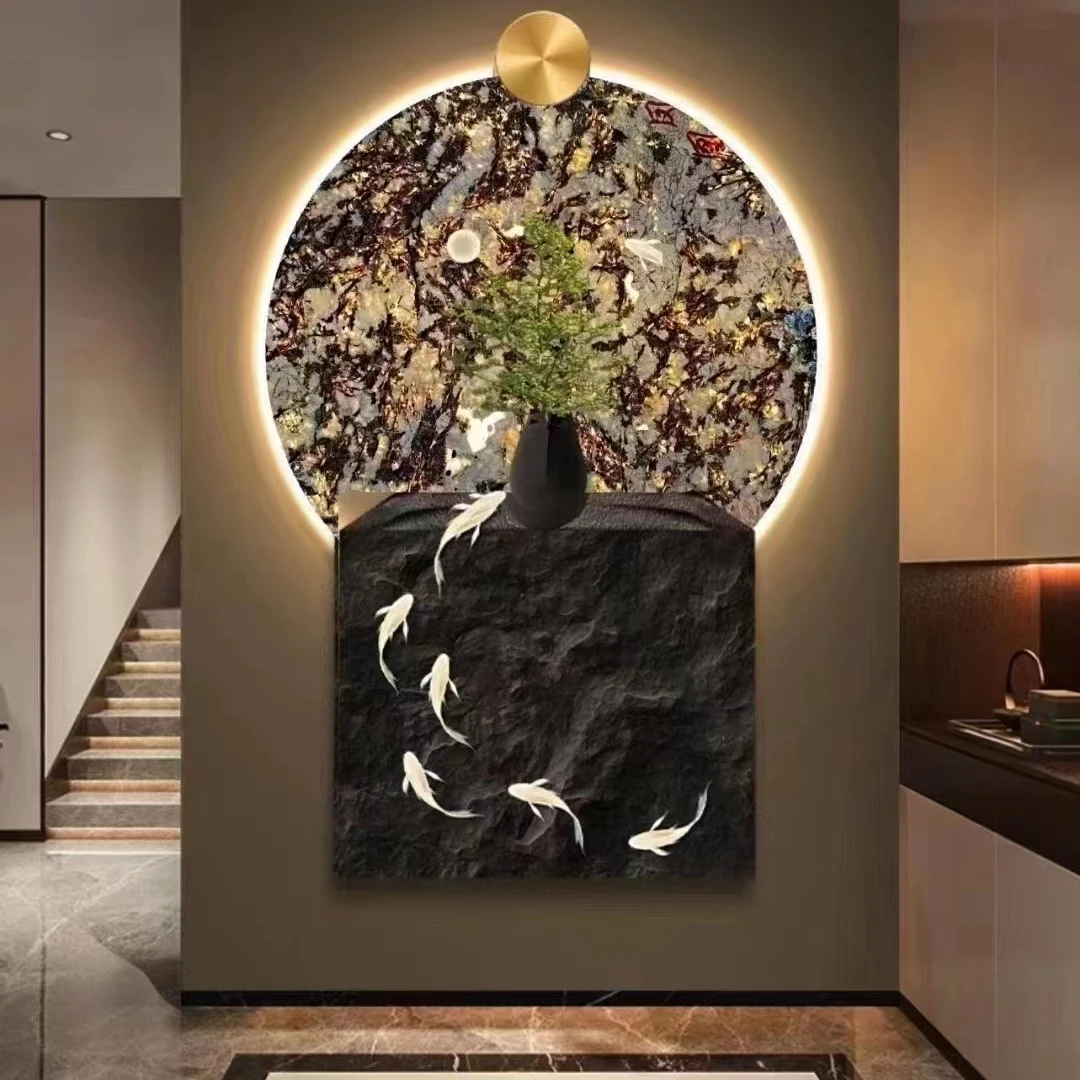 Snow Mountain Blue Marble Background Wall Decor Backlit Transparent Stone Island