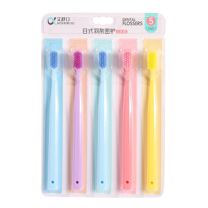 Oral care recycled plastic toothbrush manufacturer ultra soft bristle toothbrush adult