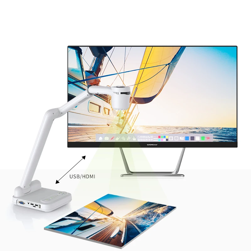 GAOKEview 4K Series Wall Mounted USB Interface Camera Classroom Visualizer Document Camera Portable Scanner Education