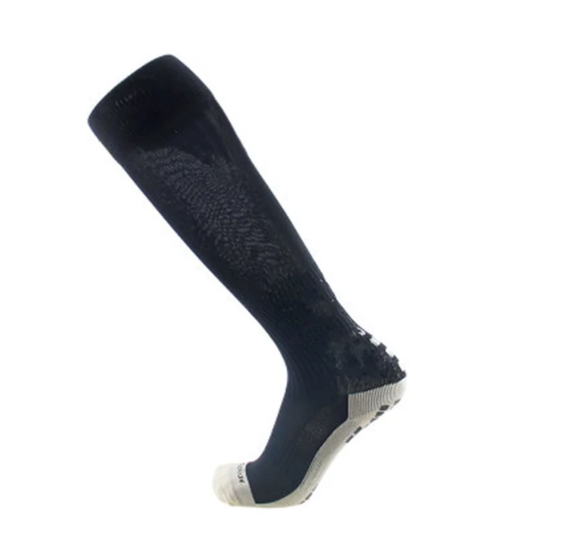 Wholesale anti slip long football socks custom logo socks for soccer