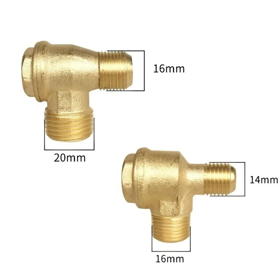 Air Compressor One-way Check Valve 2 Port Brass Male Threaded Check Valve Connector Tool For Air Compressor Valve