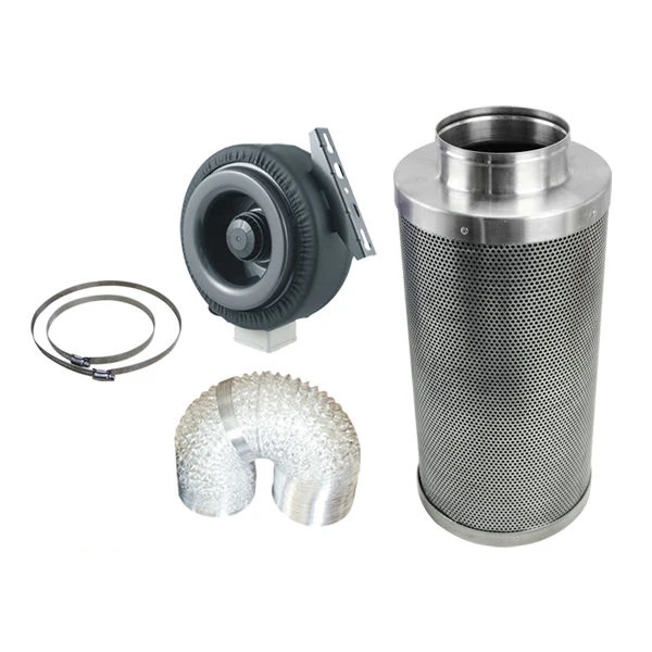 Grow Tent Ventilation System 6 Inch Fan Filter Combo Kit