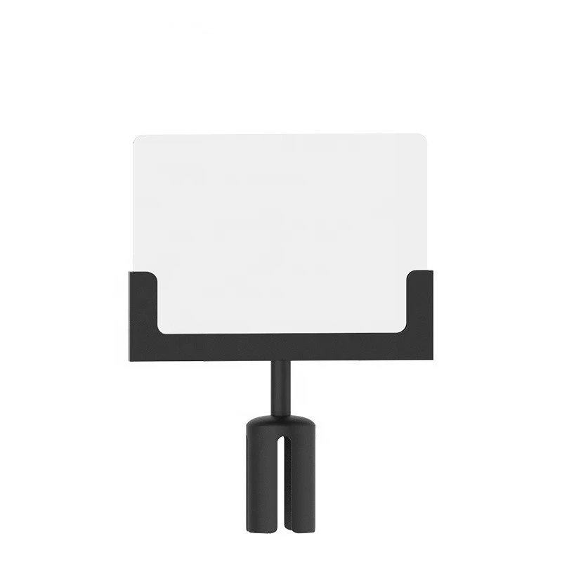 Outdoor stainless steel floor crowd control pole stanchion rectangle frame sign holder stand