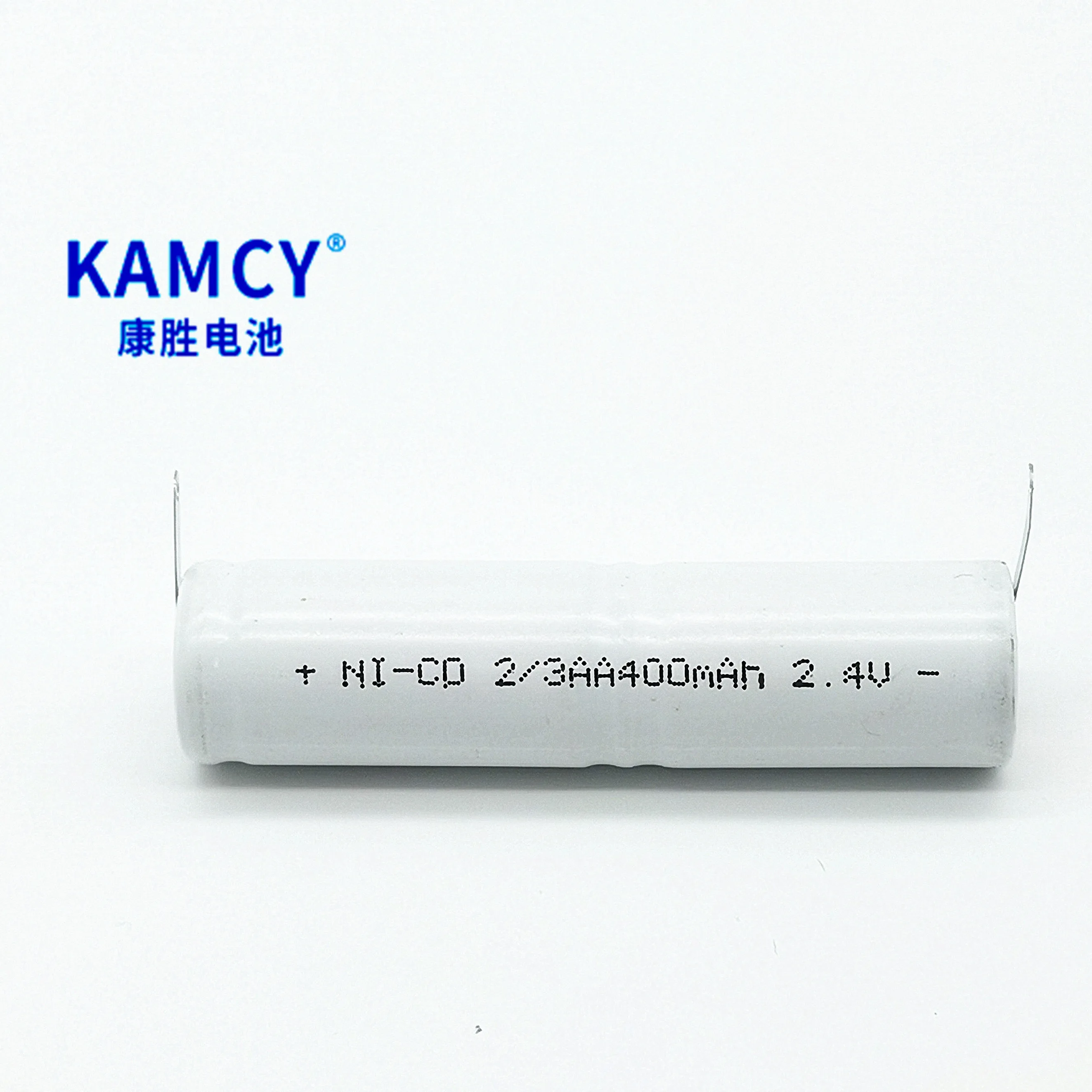 OEM factory supply 2/3aa NiCd battery pack 2.4V 400mah ni-cd battery pack rechargeable with tabs
