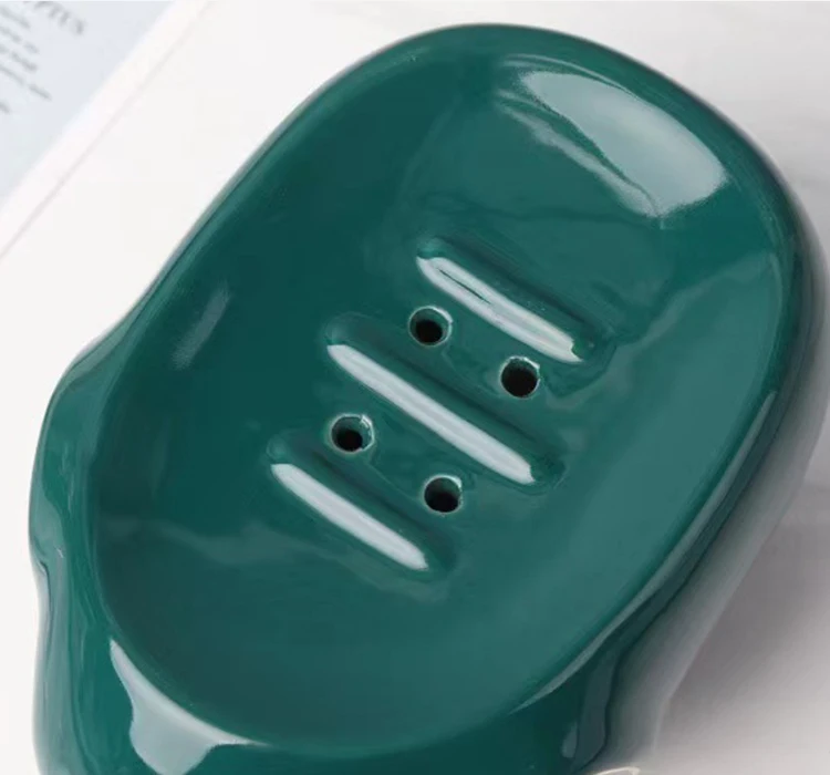 Cartoon Luxury Bathroom Shower Ceramic Soap Dish Holder Elephone Soap Tray Bathroom Shelves