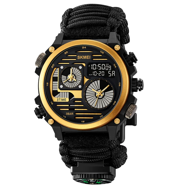 2024 New SKMEI 2202 Factory Wholesale G Style Shock Led Wrist Digital Sports Chronograph Analog Multifunction Watch Mens