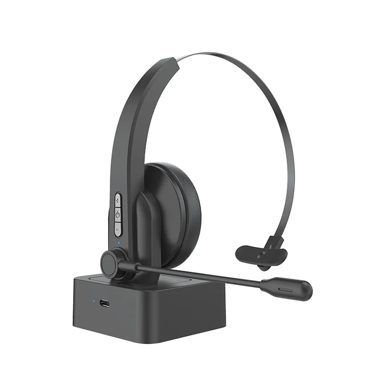 Factory Wholesale price 2021 Newest Trucker Call center wireless Headphone Office wireless Call Center Headset with Microphone