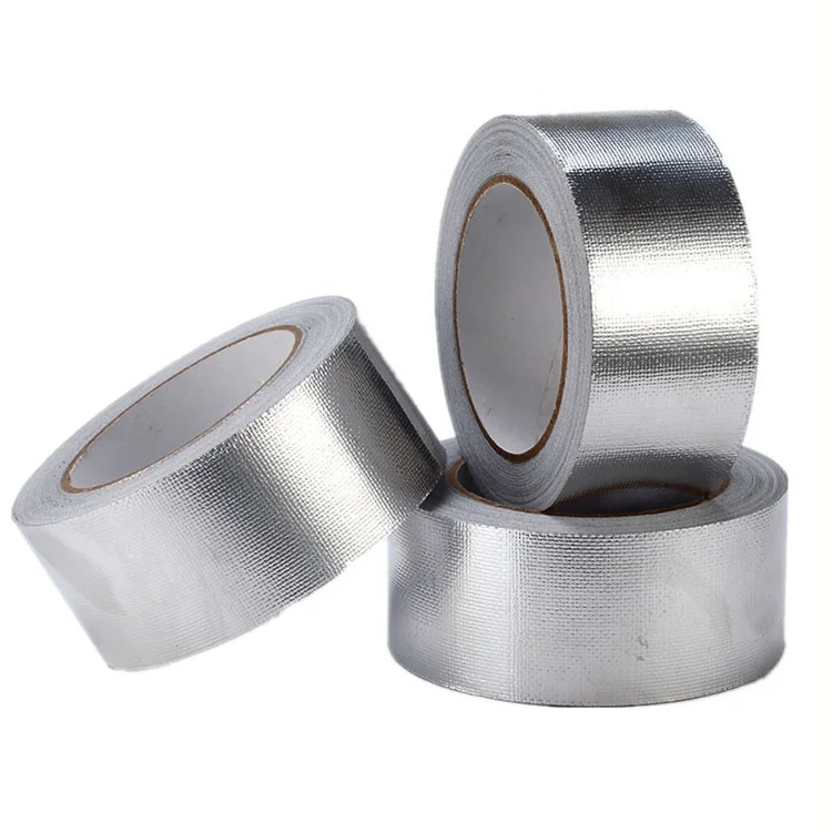 Factory Self Adhesive Aluminum Foil Glass Fabric Tape Flame Retardant Aluminium Foil Tape