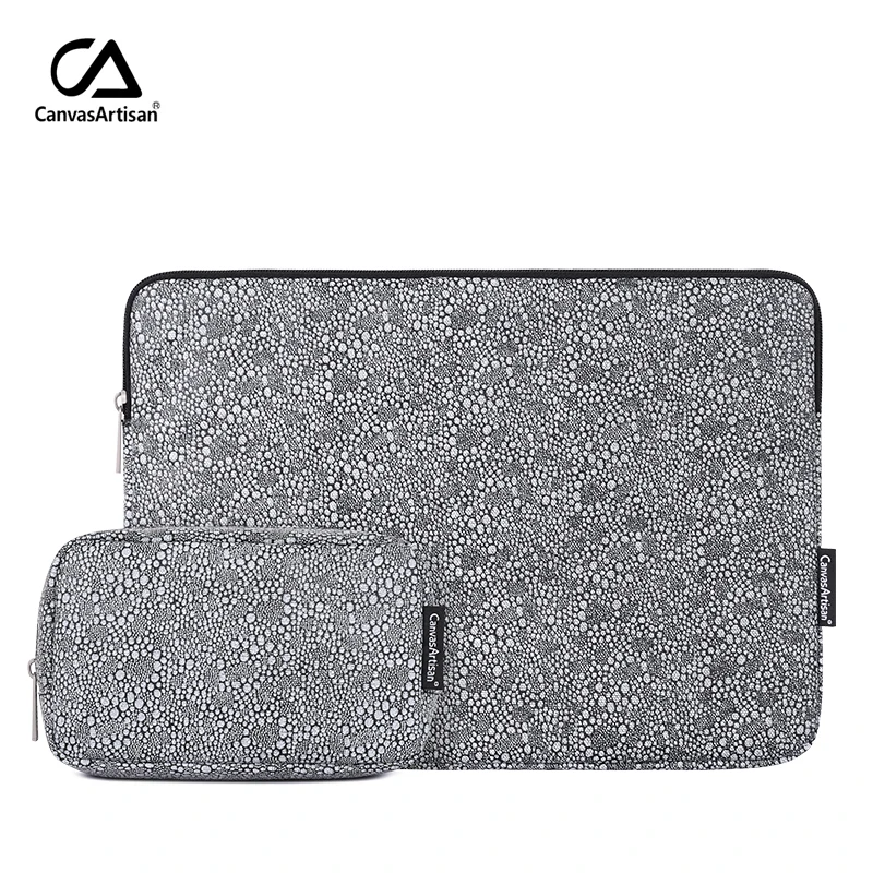 Digital Suit Printing Slim Waterproof Protection Bag Laptop Sleeve With Handle For Men Women