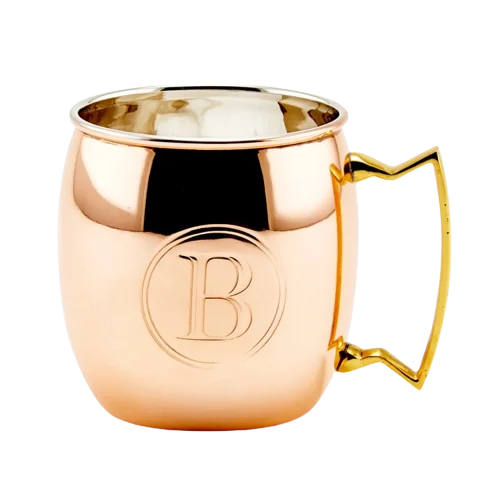 Electroplated 12oz 16oz 18oz 20oz stainless steel 18/8 silver gold moscow mule copper mug with laser printing stamping logo