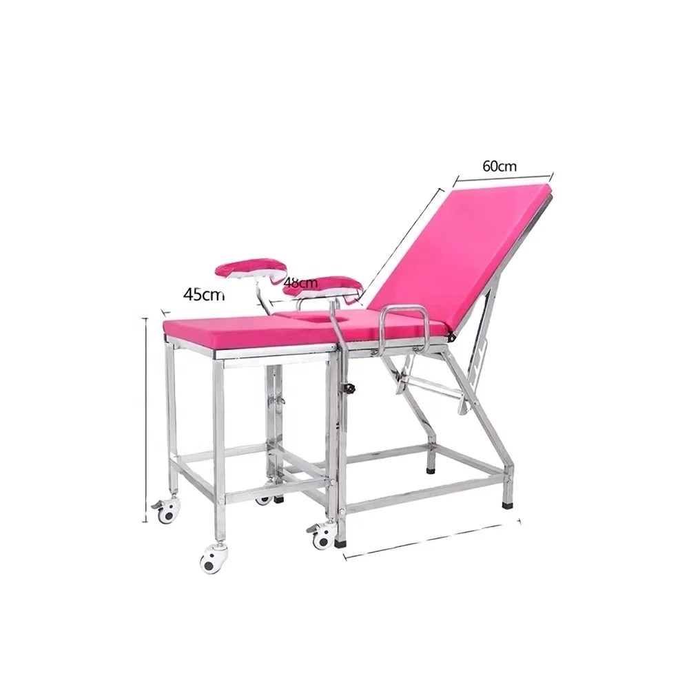 2024 New Wholesale Adjustable Manual Gynecology Delivery Beds Hydraulic Obstetric Table Obstetric Delivery Birthing Bed