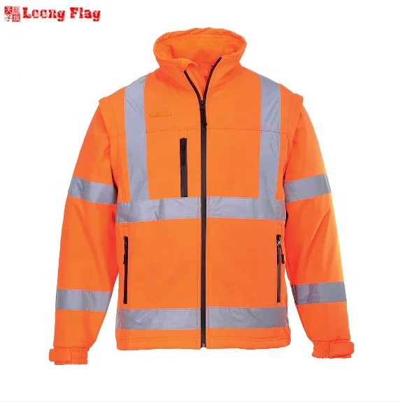 Traffic Winter Hi Vis road Safety Jacket High Visibility Workwear Reflective Safety Jackets With Pockets For Unisex