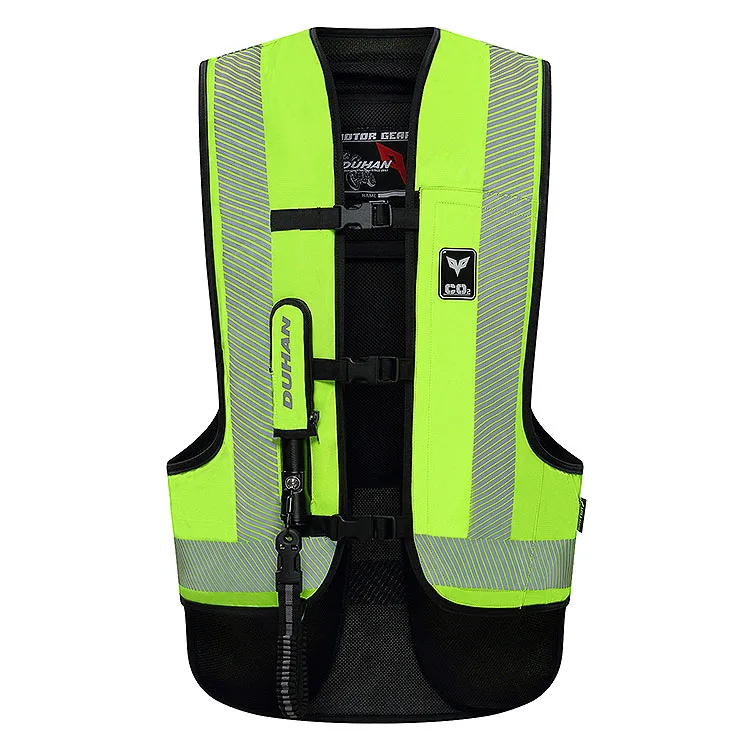DUHAN Hi Vis Moto Подушка без рукавов куртка надувной мотоцикл жилет с воздушной