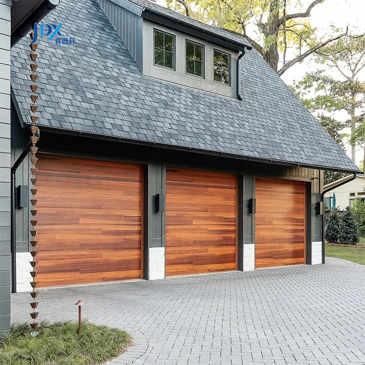 North American Double Steel Sectional Overhead Two Car Garage Gate