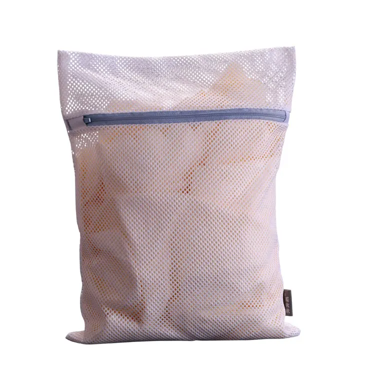 
Wholesale OEM 25*30cm No Fluorescer Thickened Polyester Mesh Wash Laundry Bag With Drawstring For Washing Machine Clothing Bra 