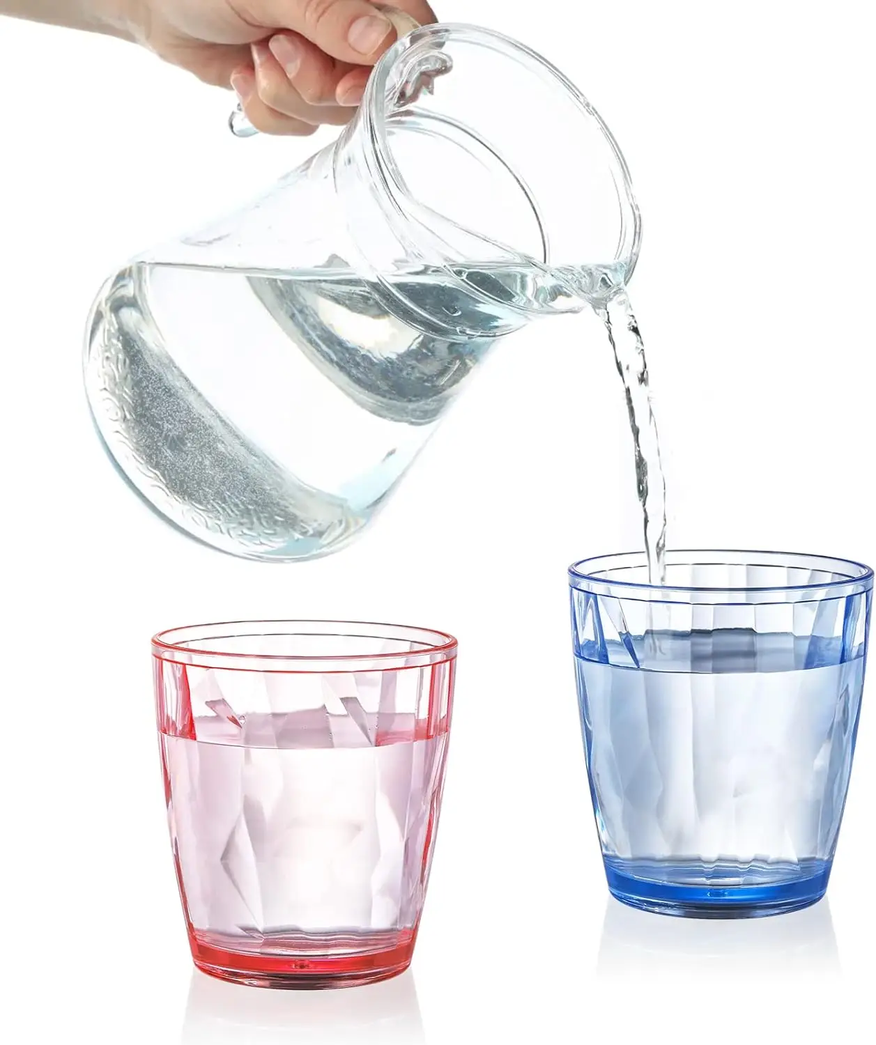 Wholesale Colored Unbreakable Premium Drink Glasses Acrylic PC Plastic Tumbler Glass Drinking Cups