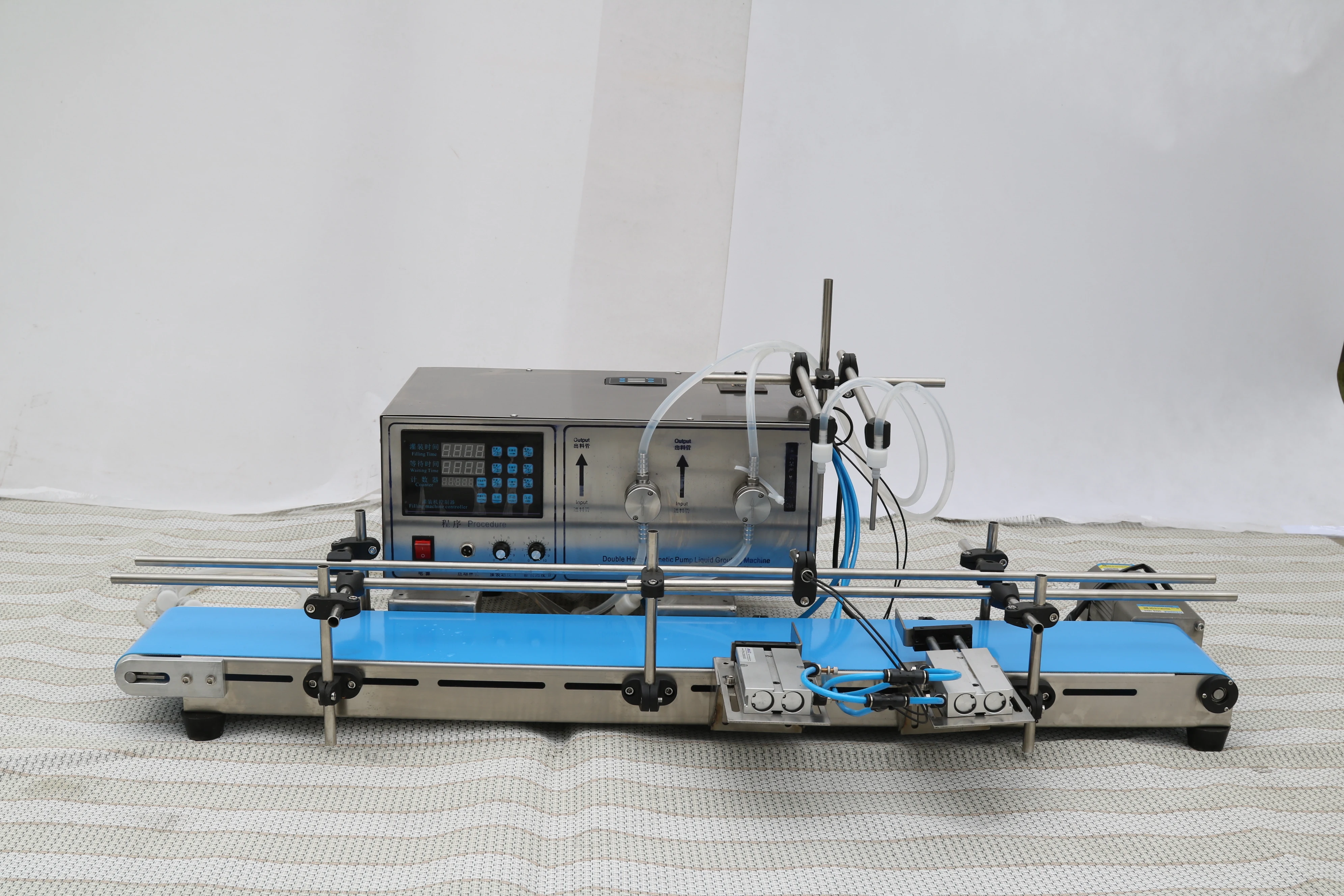 DOVOLL  full-automatic  Magnetic Pump Dropper Bottle Rotary anti-corrosion acid alkaline Liquid Filling  Machine Line