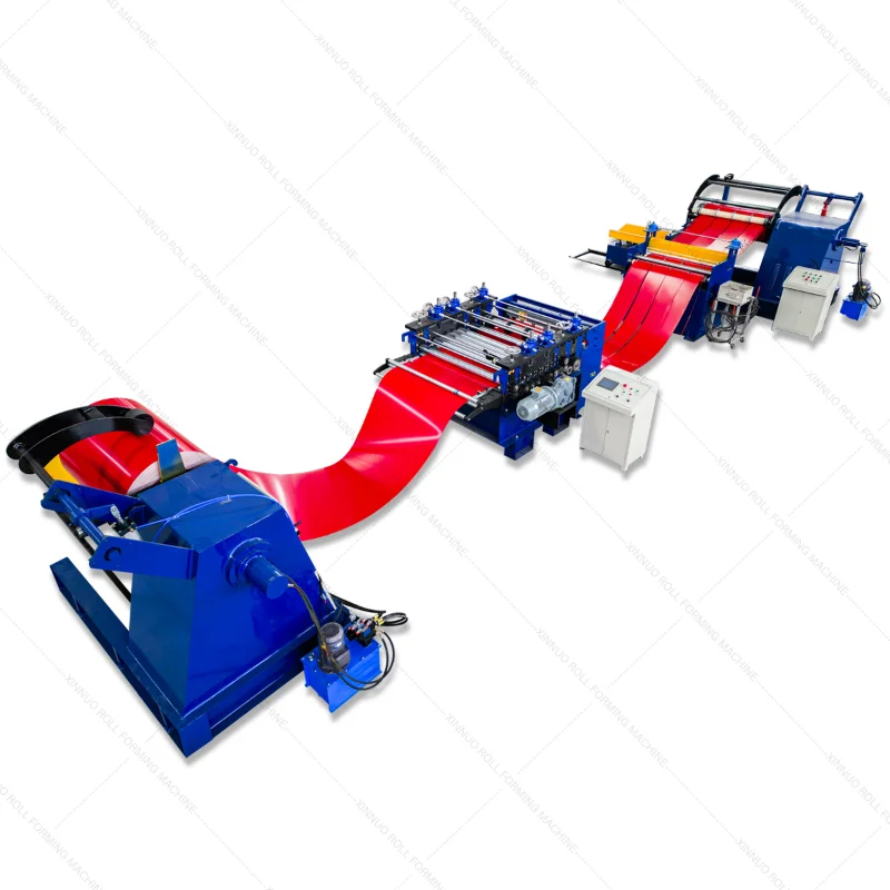 steel coil slitting machine Automatic Hydraulic Steel Cutting or cut to length  Metal Panel Simple metal slitting line machine