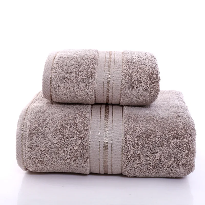 100% cotton soft luxury super thick bath towel set highly absorbent large multi-function for home