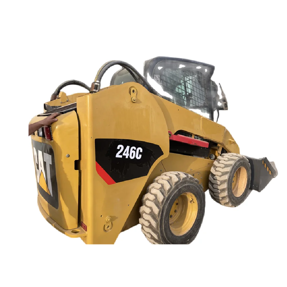 High Efficiency CAT 246C Skid Steer Loader Used Construction Machine in Good Condition Wheel Excavator Core Engine Cheap Sale