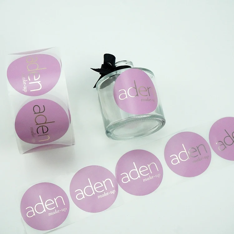 custom waterproof fragrance oil private label bopp round perfume bottle sticker circle cosmetic label printing
