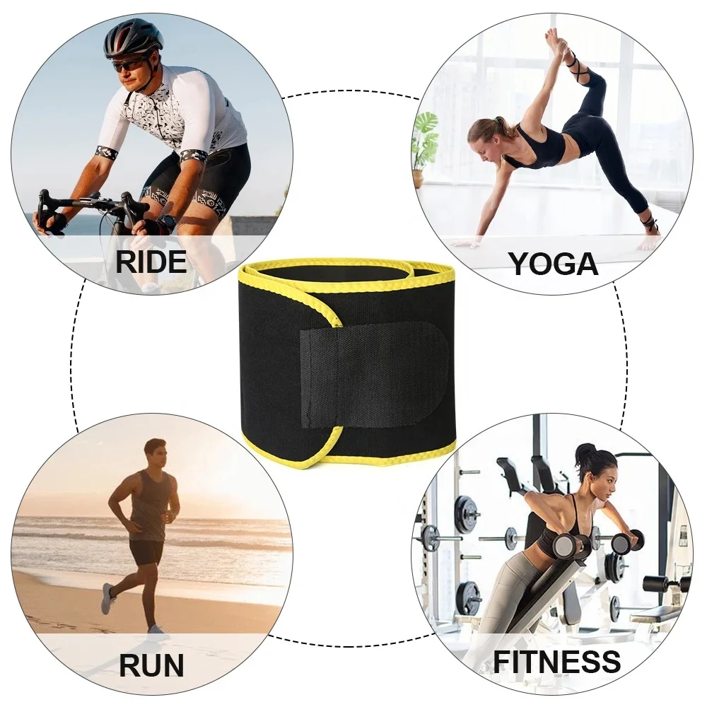 Sports Sweat Burst Waist Support Belt Shape Running Durable Waist Abdominal Fat Burning Training Belt Sauna Set Waist Trimmer