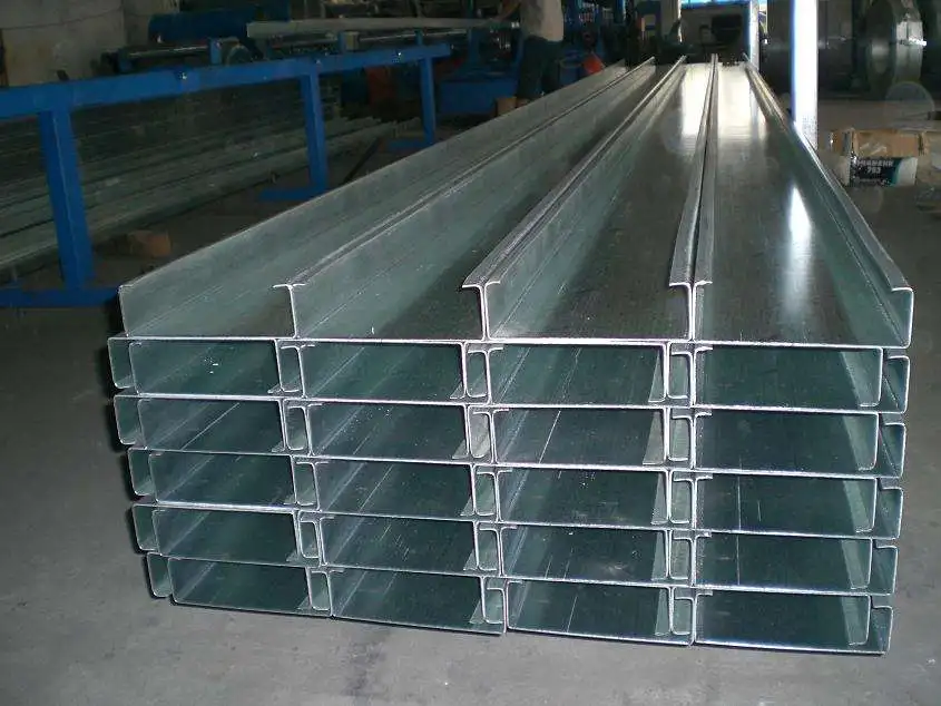 
High quality standard lipped c purlin c section c channel steel dimensions 