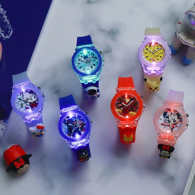 Cartoon Watch Cute Kids Light Watches Children Boys Girls child Animals WristWatch Kids Watches School Clock Hand Luminous