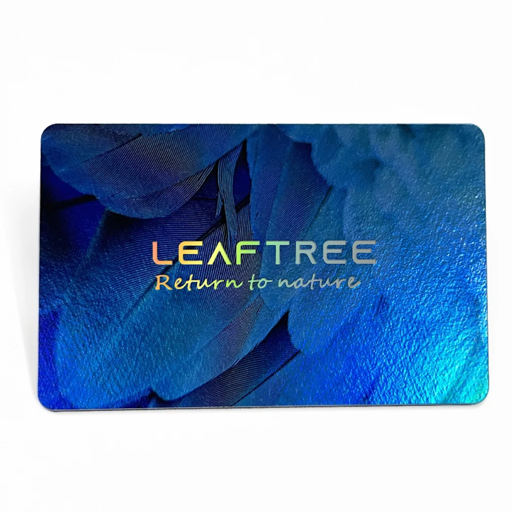 Custom embossed plastic business card with logo Gold stamping business card membership Card