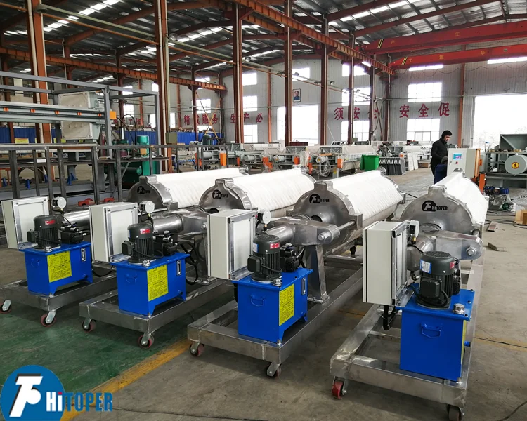 High pressure round plate filter press for clay, especially for kaolin clay, ceramic clay dewatering