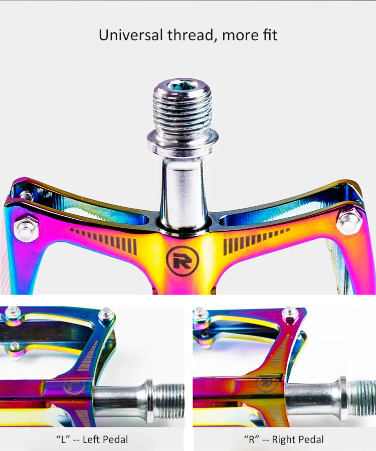 Colorful fooker mtb pedals mountain bike pedals aluminum alloy sealed bearing Chrome steel classic design