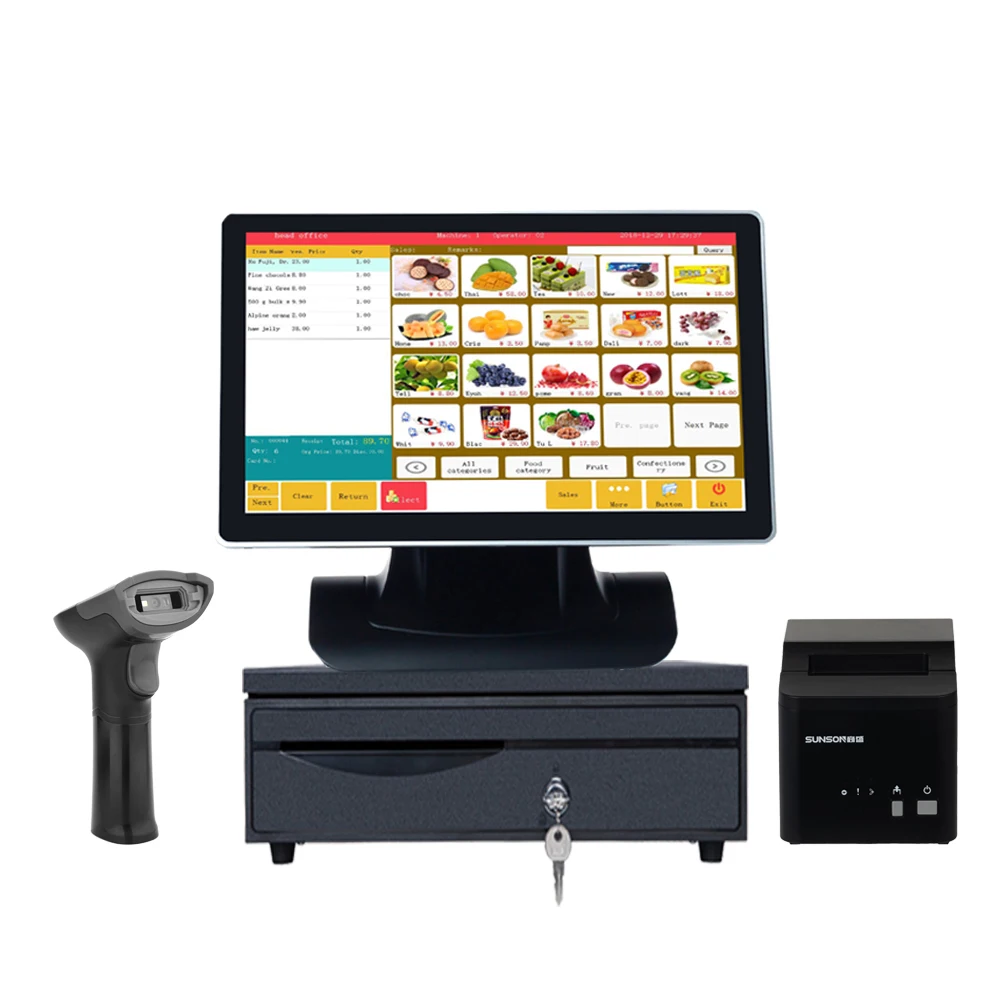 Good Price Android 11 Pos Systems 15.6 Inch Touch Screen All In One Cash Register Pos Terminal