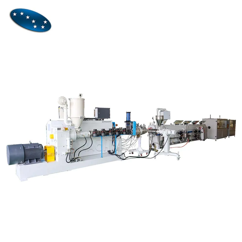 plastic pe hdpe water pipe making extrusion machine line for sale