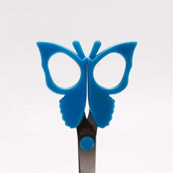 QY-241 Butterfly Handle Shape Student Use For Handwork Kids Safe Scissors